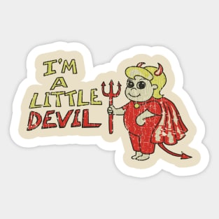 I'm A Little Devil 1976 Sticker